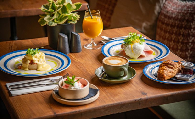 Breakfast dishes at Sydneys